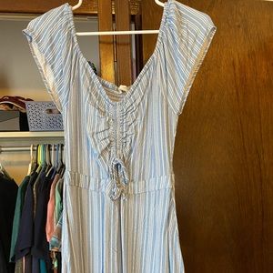 Aeropostale blue and white stripped dress